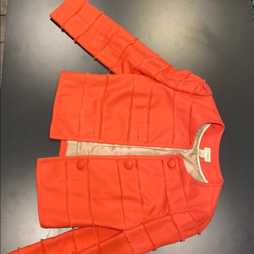 Coral J.Crew Fitted Jacket